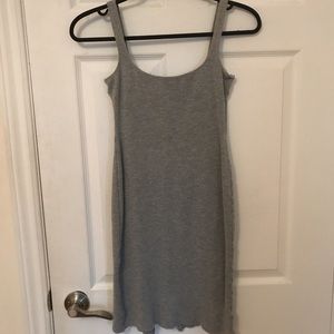 American apparel ponte grey dress bodycon